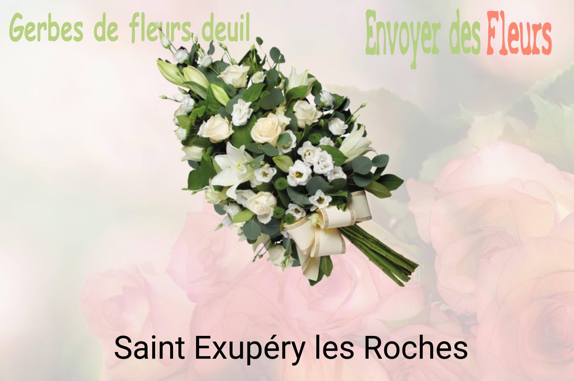 Gerbe de fleurs de deuil livrée à Saint-Exupéry-les-Roches